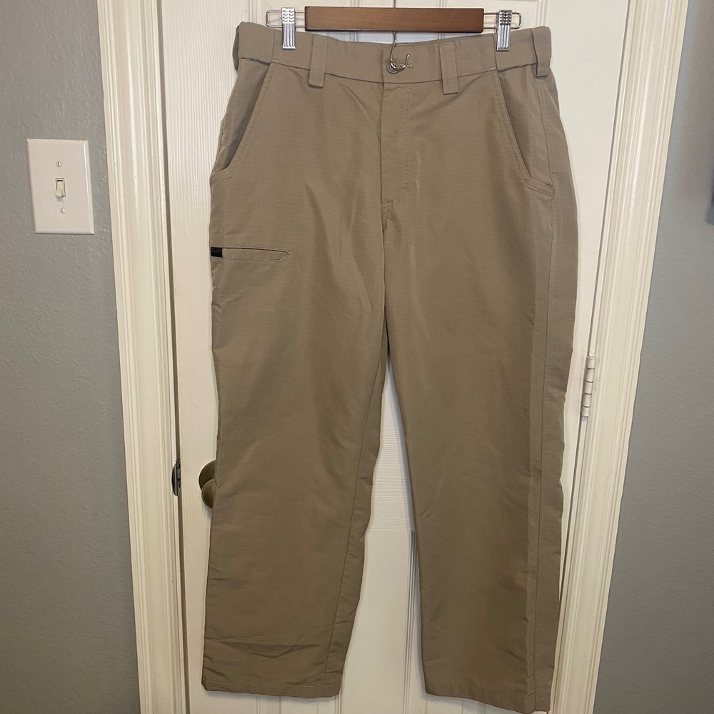5.11 Tactical Fast-Tac Urban Pants Mens 32x30 Khaki Tan Ripstop